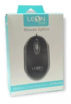Mouse com fio Usb preto 1600dpi Leon- 450 Mouse com fio Usb preto 1600dpi Leon- 450