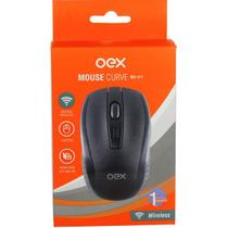 Mouse Curve Preto sem Fio OEX MS411