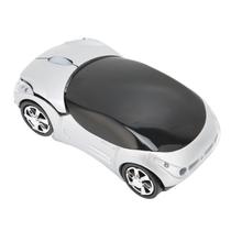 Mouse de carro sem fio ASHATA Cool Sport Car 2,4 GHz para PC Silver