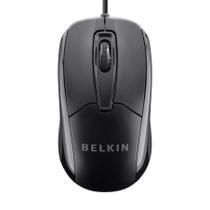 Mouse de computador Belkin de 3 botões com fio ambidestro 800 DPI