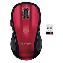 Mouse de computador sem fio Logitech M510 com receptor USB - vermelho