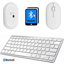 Mouse e Teclado bluetooth para Galaxy Tab A 7.0 T280/T285 Branco