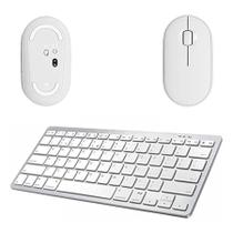 Mouse e Teclado bluetooth para Galaxy Tab A7 Lite SM T220/225 8,7" Branco