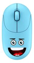 Mouse Emoji Kids Blue Wireless -bright Cor Azul-claro