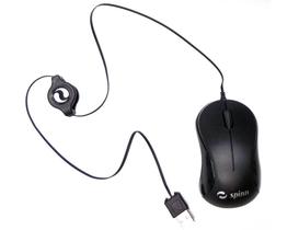 Mouse ergonômico - cabo retrátil - usb - jetline