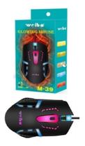 Mouse Ergonomico Com Fio Gamer Luzes Semi Profissional Jogador Jogo Rgb DPI 1600/2400/3200 Ajustavel