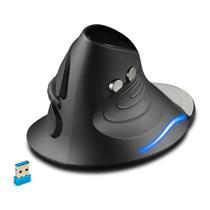 Mouse Ergonômico Vertical Sem Fio 2.4g Com Led 2400 Dpi D-m6