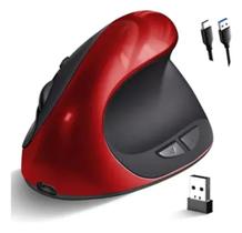 Mouse Ergonômico Vertical Sem Fio Recarregável Dual Mode