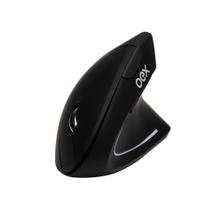 Mouse Ergonômico Vertical Sem Fio Recarregável Oex Preto