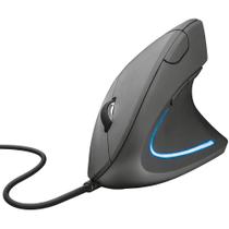 Mouse Ergonômico Vertical Trust Verto - 1600dpi - LED Azul - 6 Botões - T22885
