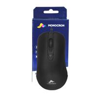 Mouse escritório mn264-4d preto 1.5m dpi 1000 - monocron
