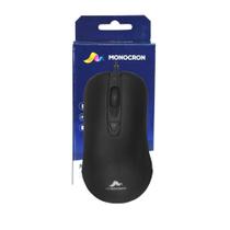 Mouse escritório mn264-4d preto 1.5m dpi 1000 - monocron