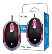 Mouse Exbom Convencional MS9 Óptico USB com Fio, Design Confortável, 1000 DPI e Alta Durabilidade Mouse Exbom Convencional MS9 Óptico USB com Fio, Design Confortável, 1000 DPI e Alta Durabilidade