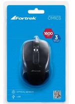 Mouse Fortrek Usb Opt Om103 1600Dpi Preto
