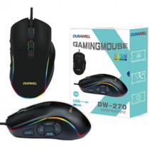 Mouse Gamer 10 Botões 3200 Dpi Luzes RGB Usb 3.0 DW-270 - Durawell