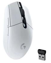 Mouse Gamer 12.000dpi Logitech Sem Fio Luxx Glacial Branco