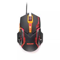 Mouse Gamer 2400DPI Preto e Laranja MO270 Multilaser