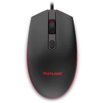 Mouse Gamer 2400DPI USB Iluminação LED 7 Cores Preto MO298