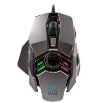Mouse Gamer 3200dpi 7 botões Botão Lateral Led RGB Base Metálica 7D HZ-280 - Haiz