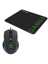 Mouse Gamer 3200dpi C/ Mousepad Multilaser - Verde