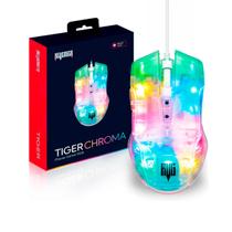 Mouse Gamer 6 Botoes Transparente Luz RGB - Revenger