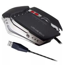 Mouse Gamer 7 Botões 3200 Dpi Com Led Cabo Nylon Usb X9