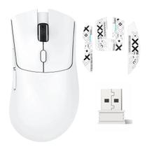 Mouse Gamer Attack Shark Bluetooth R1, 18000 Dpi, Branco