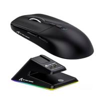 Mouse Gamer Attack Shark Tri Mode 26000dpi Paw3395 + Dock X6 Preto
