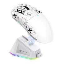 Mouse Gamer Attack Shark X11, White, 22000DPI, Tri-Mode, RGB