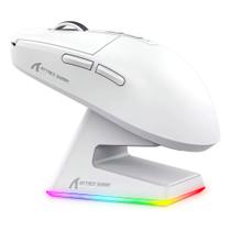 Mouse Gamer Bluetooth Sem Fio Pixart Paw3395 Recarregável X6 Branco