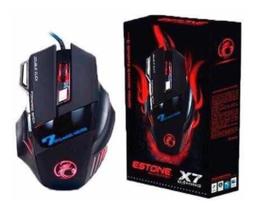 Mouse Gamer Bmax X7 Usb Led Óptico 2400 Dpi 7 Botões Jogo - Alinee