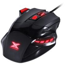 Mouse gamer c/fio vx gaming black widow 2400 dpi ajustavel e 06 botoes preto c/ vermelho usb - gm102