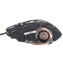 Mouse Gamer Cabo USB Óptico com Luzes 3600 Dpi 6 botões