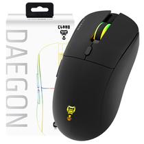 Mouse Gamer CLANM Daegon Sem Fio 2.4GHz RGB 10000 DPI 6 Botões Bateria Preto