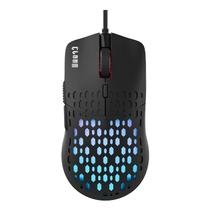 Mouse Gamer CLANM Slits Night V2 7200 DPI RGB Honeycomb Ultraleve Preto