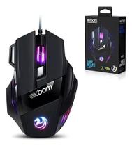 Mouse Gamer Com Fio Exbom MS-G260 RGB 3200 DPI 7 Botoes