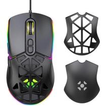 Mouse Gamer com Fio Fortrek Striker Preto