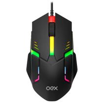 Mouse Gamer Com Fio Oex Rainbow Usb Led Ms303