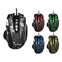 Mouse Gamer Com Fio Para Jogos Com 8 Botões Rgb 3200dpi