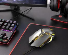 Mouse Gamer Com Fio USB 7 Botões LED RGB Hrebos HS-311 Mouse Gamer Com Fio USB 7 Botões LED RGB Hrebos HS-311