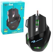 Mouse gamer com led weibo x7