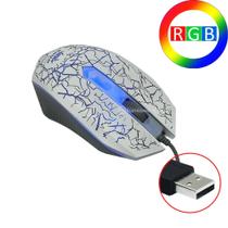 Mouse gamer confortável RGB, 3 Botões, FIO USB DPI 2.500 Excelente Qualidade KPV14BR - PDE