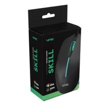 Mouse Gamer Confortavel Vinik Skill 1200DPI RGB C/ Fio Preto