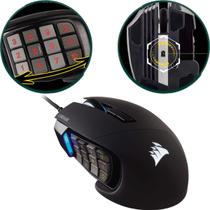 Mouse Gamer Corsair Scimitar RGB Elite Preto 17 Botões Programáveis 18.000 DPI Sensor Óptico MMO MOBA Mouse Gamer Corsair Scimitar RGB Elite Preto 17 Botões Programáveis 18.000 DPI Sensor Óptico MMO MOBA