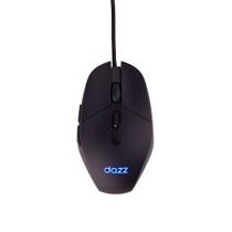 Mouse Gamer Dazz GMO1001, LED, 3600DPI Ajustável, 06 Botões, 125Hz, Preto, - 62000179