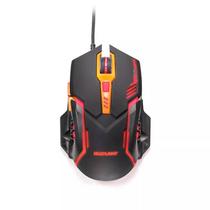 Mouse Gamer DPI 2400 Preto/laranja Multilaser - MO270