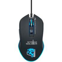 Mouse Gamer Elg MGSS Strike Sold 4800DPI - Preto