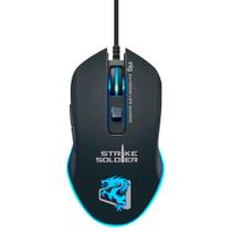 Mouse Gamer ELG Strike Soldier - 4800dpi - 6 Botões - LED RGB - MGDC