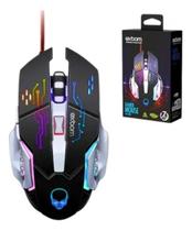 Mouse Gamer Ergonômico 6 Botões 4800 Dpi Led 7 Cores Cabo Em Nylon 1,5m Preto Mouse Gamer Ergonômico 6 Botões 4800 Dpi Led 7 Cores Cabo Em Nylon 1,5m Preto
