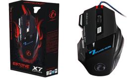 Mouse Gamer Estone X7 2400Dpi Led Sport 7 Botões Pronto